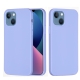 For iPhone 14 Solid Color Silicone Phone Case (Purple)