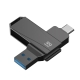 Lenovo Thinkplus MU252 USB 3.1 + USB-C / Type-C Flash Drive, Memory:16GB