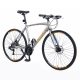 [US Warehouse] ZUKKA 700C Wheels 27 Speed Disc Brake Road Bike for Adults(Silver)