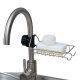 Faucet Rack Stainless Steel Perforated Free Kitchen Sink Storage Rack ...