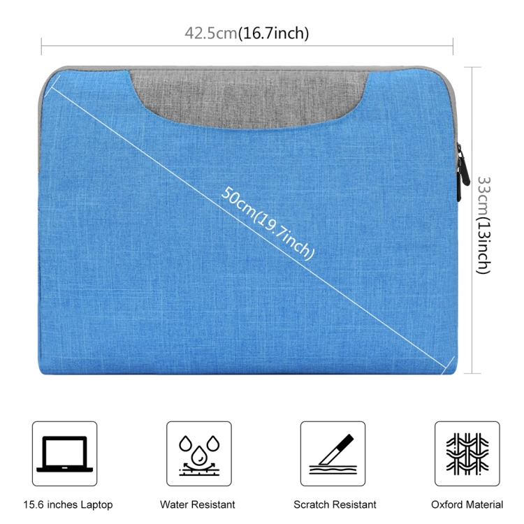 HAWEEL 15.6inch Laptop Handbag, For Macbook, Samsung, Lenovo, Sony, DELL Alienware, CHUWI, ASUS, HP, 15.6 inch and Below Laptops(Blue) - 1