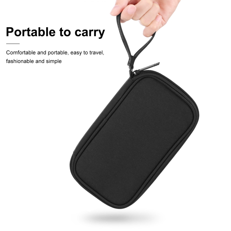 HAWEEL Electronic Organizer Storage Bag for Cellphones, Power Bank, Cables, Mouse, Earphones(Black) - 4