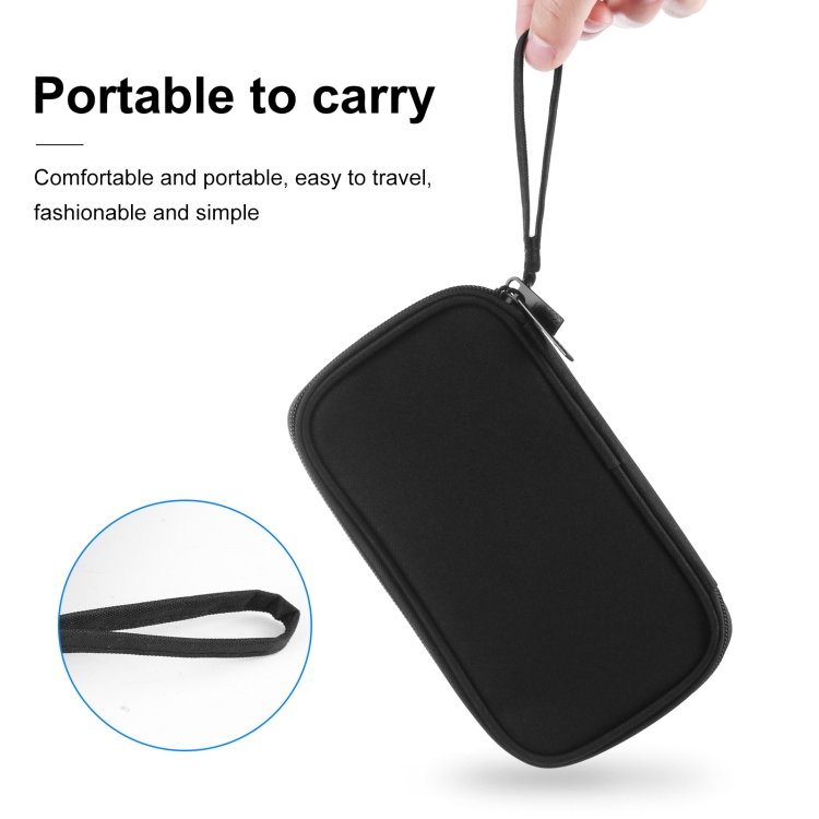HAWEEL Electronic Organizer Double Layers Storage Bag for Cables, Charger, Power Bank, Phones, Earphones(Black) - 4