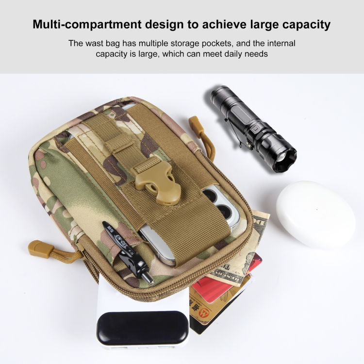 IronSeals Tactical Molle Phone Pouch - Waist Holster For IPhone Pro Max, Size L, Includes USA Patch & D-Ring