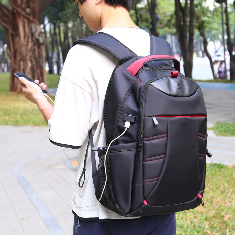 HAWEEL Foldable Removable Outdoor Portable Dual Shoulders Laptop Backpack(Black) - 7