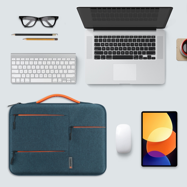 HAWEEL 15.0 inch Sleeve Case Zipper Briefcase Laptop Handbag For Macbook, Samsung, Lenovo Thinkpad, Sony, DELL Alienware, CHUWI, ASUS, HP, 15.0 inch-16.0 inch Laptops(Navy Blue) - 6