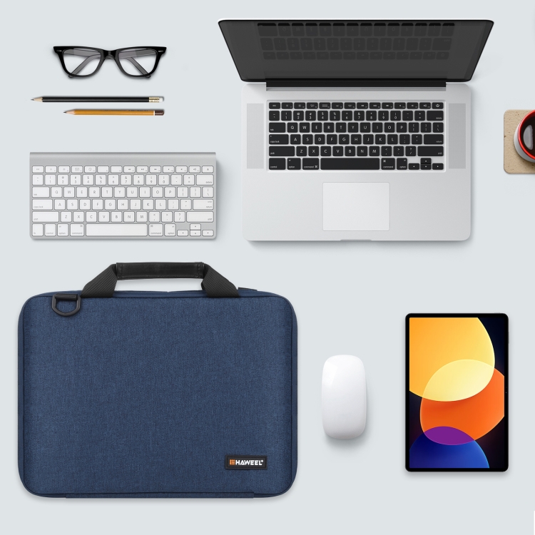 HAWEEL 14.0 inch-15.0 inch Briefcase Crossbody Laptop Bag For Macbook, Lenovo Thinkpad, ASUS, HP(Navy Blue) - 8