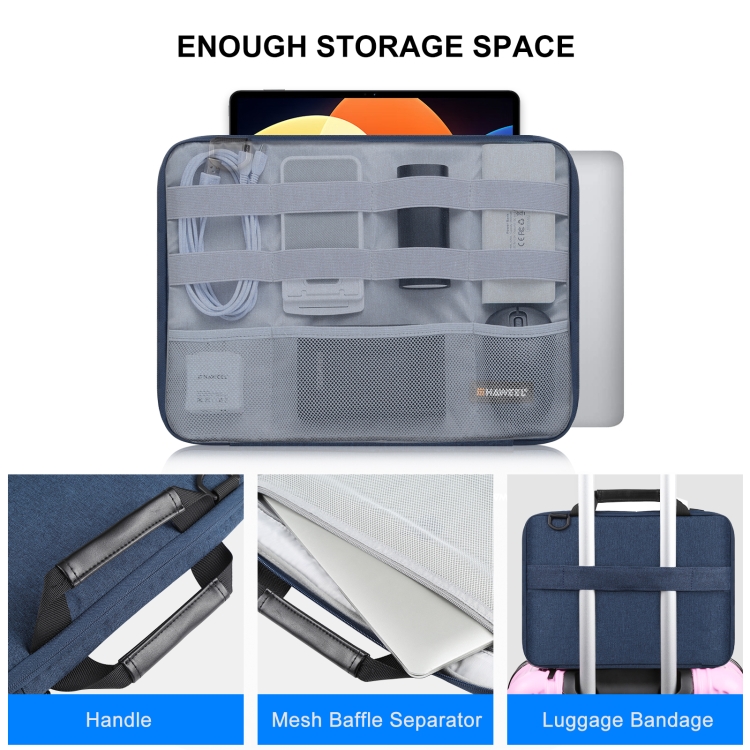 HAWEEL 15.0 inch -16.0 inch Briefcase Crossbody Laptop Bag For Macbook, Lenovo Thinkpad, ASUS, HP(Navy Blue) - 5