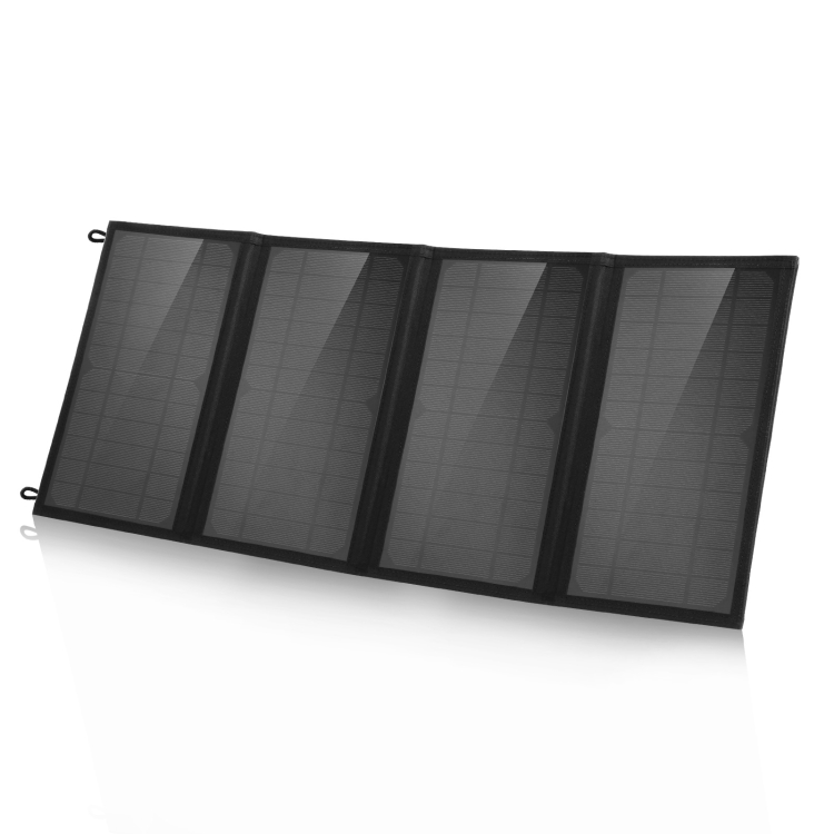 HAWEEL 24W 4 Panels Foldable Solar Panel Charger Bag with 5V / 3.1A Max Dual USB Ports, Support QC3.0 and AFC - 1