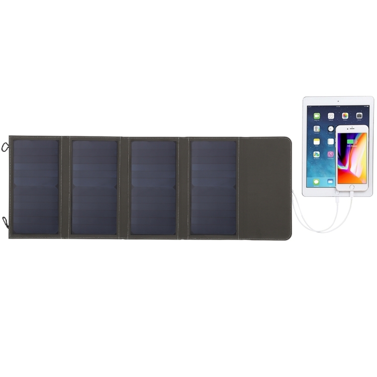 HAWEEL 28W Foldable Solar Panel Charger with 5V 2.9A Max Dual USB Ports - 1