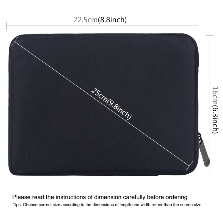 HAWEEL 7.9 inch Sleeve Case Zipper Briefcase Carrying Bag, For iPad mini 4 / iPad mini 3 / iPad mini 2 / iPad mini, Galaxy, Lenovo, Sony, Xiaomi, Huawei 7.9 inch Tablets(Black) - 2