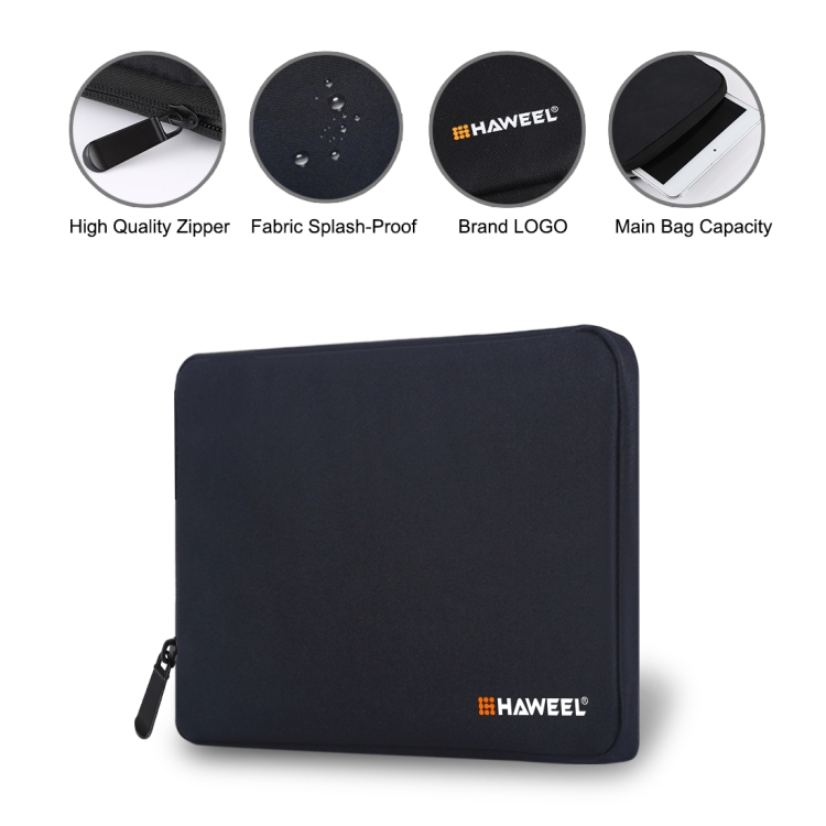 HAWEEL 7.9 inch Sleeve Case Zipper Briefcase Carrying Bag, For iPad mini 4 / iPad mini 3 / iPad mini 2 / iPad mini, Galaxy, Lenovo, Sony, Xiaomi, Huawei 7.9 inch Tablets(Black) - 3