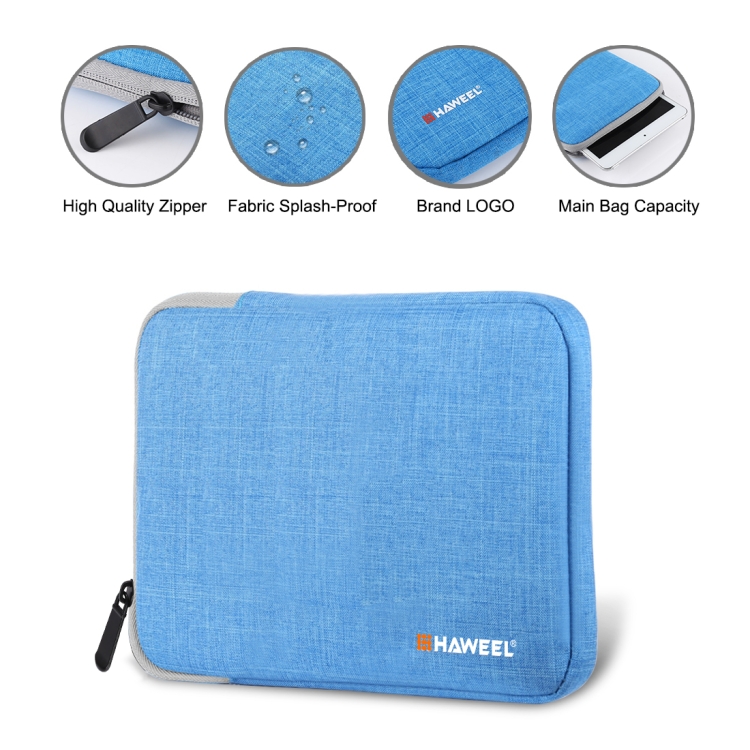HAWEEL 7.9 inch Sleeve Case Zipper Briefcase Carrying Bag, For iPad mini 4 / iPad mini 3 / iPad mini 2 / iPad mini, Galaxy, Lenovo, Sony, Xiaomi, Huawei 7.9 inch Tablets(Blue) - 3