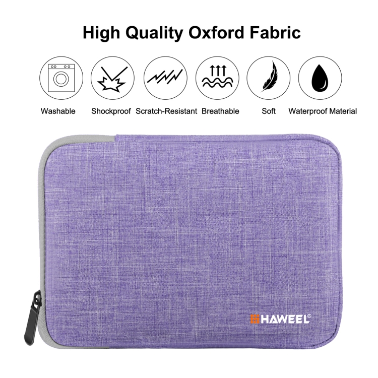 HAWEEL 7.9 inch Sleeve Case Zipper Briefcase Carrying Bag, For iPad mini 4 / iPad mini 3 / iPad mini 2 / iPad mini, Galaxy, Lenovo, Sony, Xiaomi, Huawei 7.9 inch Tablets(Purple) - 1