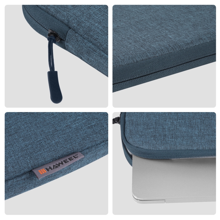 HAWEEL 16 inch Laptop Sleeve Case Zipper Briefcase Bag for 15-16.7 inch Laptop(Dark Blue) - 2