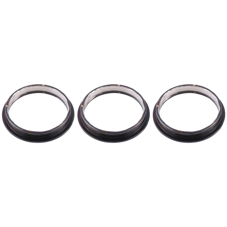 3 PCS Rear Camera Glass Lens Metal Protector Hoop Ring for iPhone 12 Pro Max(Aqua Blue) - 3