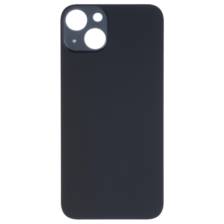 Easy Replacement Big Camera Hole Glass Back Battery Cover for iPhone 14(Black) - 1