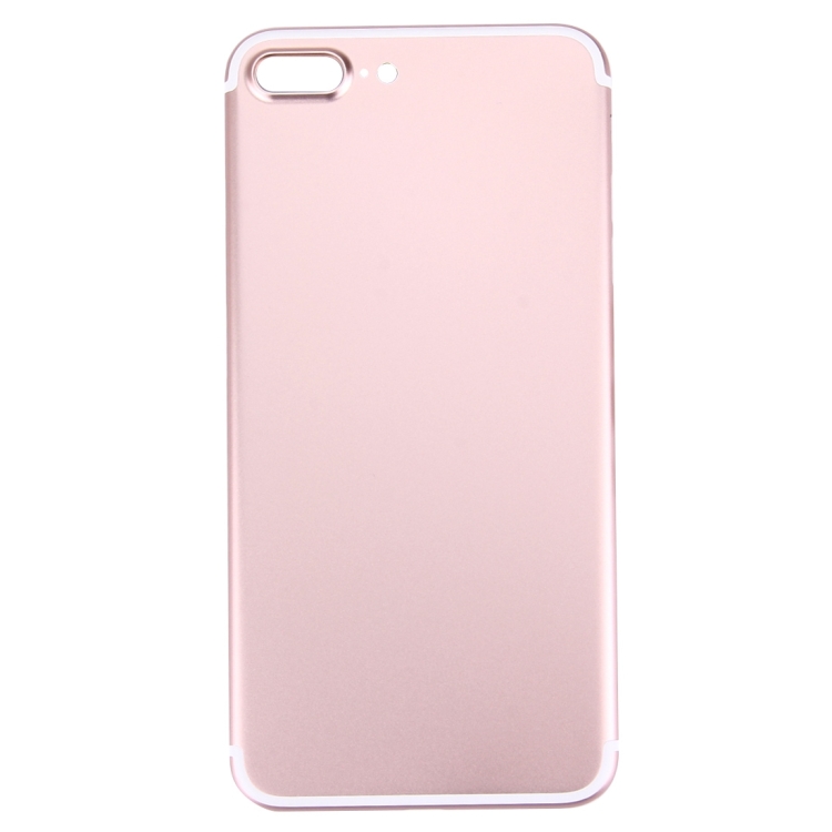 5 in 1 for iPhone 7 Plus (Back Cover + Card Tray + Volume Control Key + Power Button + Mute Switch Vibrator Key) Full Assembly Housing Cover(Rose Gold) - 1