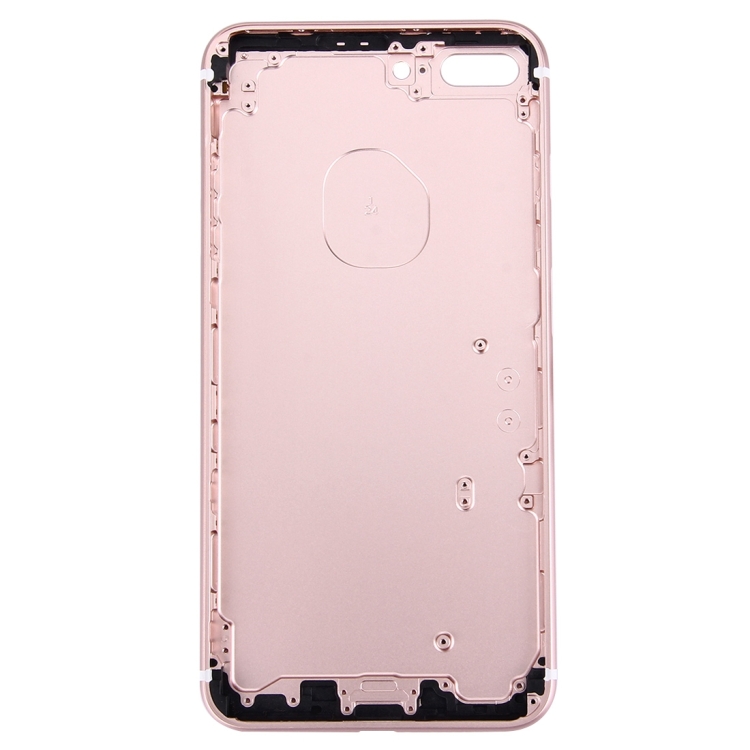 5 in 1 for iPhone 7 Plus (Back Cover + Card Tray + Volume Control Key + Power Button + Mute Switch Vibrator Key) Full Assembly Housing Cover(Rose Gold) - 2