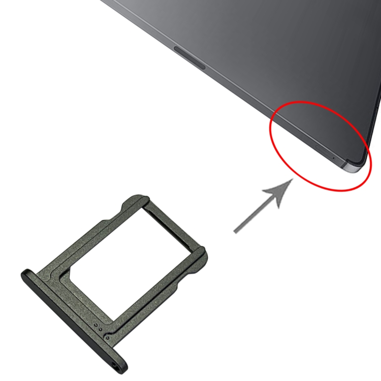 SIM Card Tray for iPad Pro 12.9 inch 2021 (5th gen) A2379 A2461 A2462 (Grey) - 1