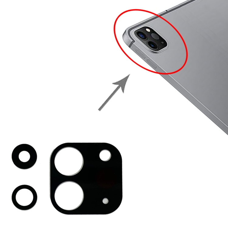 1 Set Back Camera Lens for iPad Pro 12.9 inch 2021 (5th gen) A2379 A2461 A2462 - 2