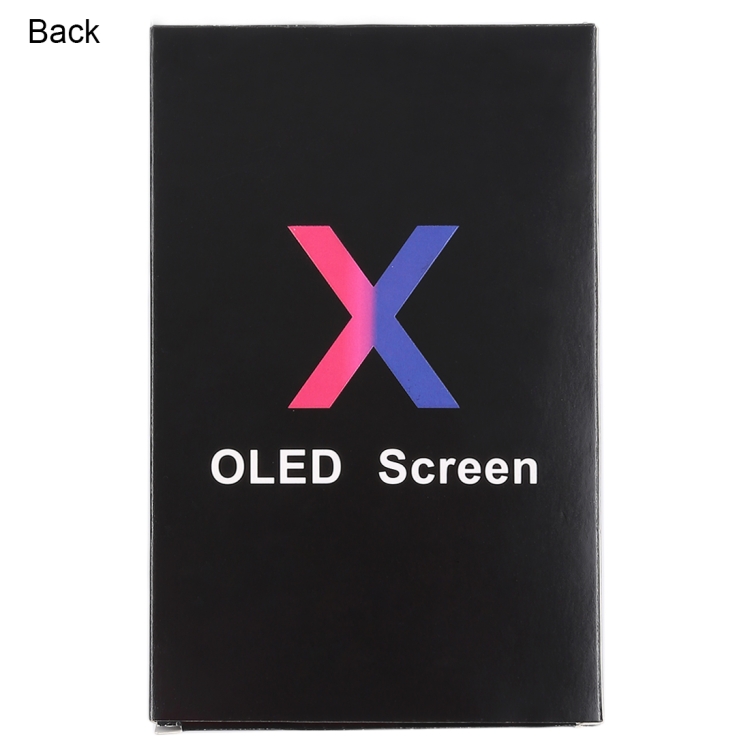 50 PCS Cardboard Packaging Black Box for iPhone X LCD Screen and Digitizer Full Assembly - 2