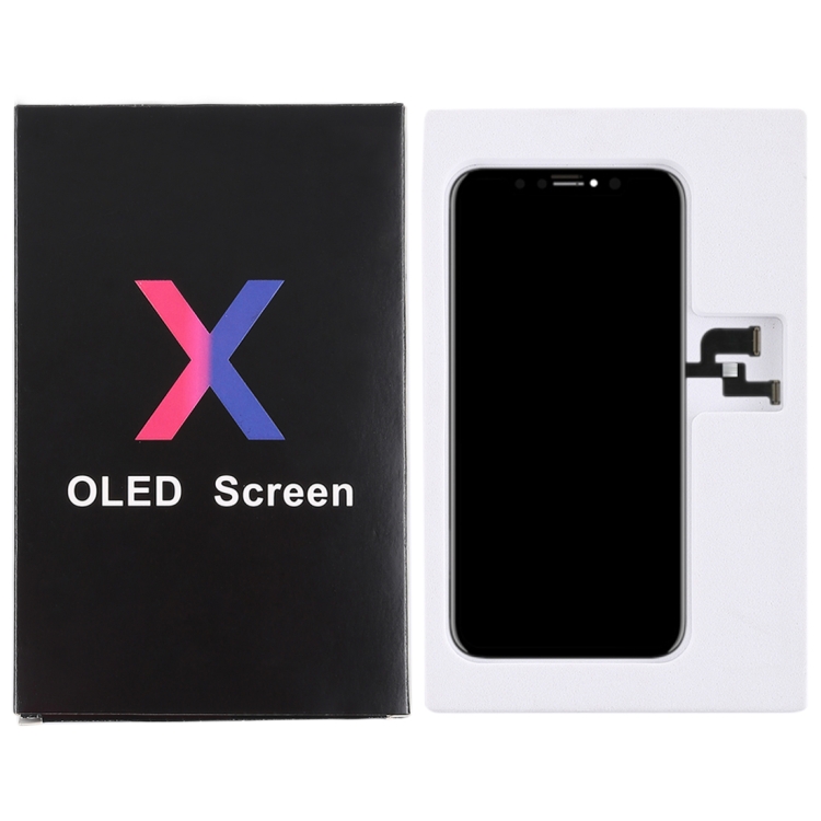 50 PCS Cardboard Packaging Black Box for iPhone X LCD Screen and Digitizer Full Assembly - 4