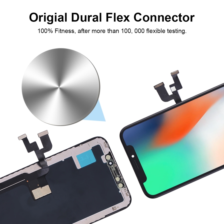 incell TFT Material Digitizer Assembly(LCD + Frame + Touch Pad) for iPhone X(Black) - 9