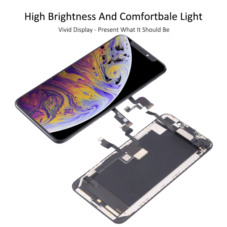 Original LCD Screen for iPhone XS Max Digitizer Full Assembly with Earpiece Speaker Flex Cable - 2