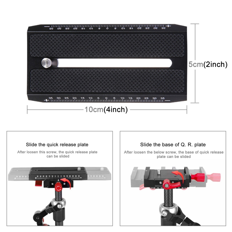 PULUZ P40T Carbon Fibre Handheld Stabilizer for DSLR & DV Digital Video & Cameras, Capacity Range:  0.5-3kg - 4