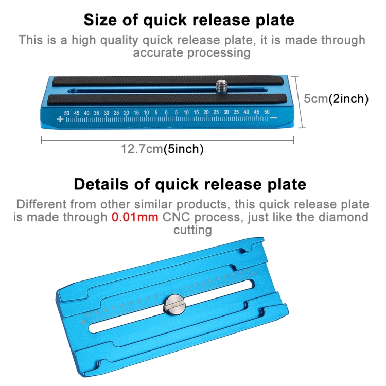 PULUZ 38.5-61cm Carbon Fibre Handheld Stabilizer for DSLR & DV Digital Video & Cameras, Load Range: 0.5-3kg(Blue) - 11