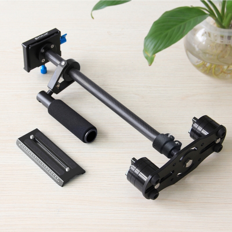 PULUZ 38.5-61cm Carbon Fibre Handheld Stabilizer for DSLR & DV Digital Video & Cameras, Load Range: 0.5-3kg(Black) - 11