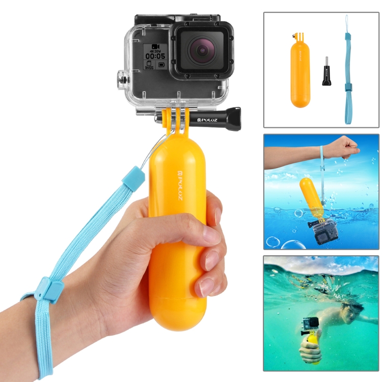 PULUZ 14 in 1 Surfing Accessories Combo Kits with EVA Case (Bobber Hand Grip + Floaty Sponge + Quick Release Buckle + Surf Board Mount + Floating Wrist Strap + Safety Tethers Strap + Storage Bag ) for GoPro Hero11 Black / HERO10 Black / GoPro HERO9 Black / HERO8 Black / HERO7 /6 /5 /5 Session /4 Session /4 /3+ /3 /2 /1, DJI Osmo Action and Other Action Cameras - 3