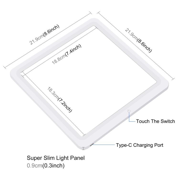 PULUZ 25cm Folding Portable High CRI Ring LED Photo Lighting Studio Tent Box + Shadowless Light Lamp Panel Pad with 12 Colors Backdrops, Size: 25cm x 25cm x 25cm(Black) - 3