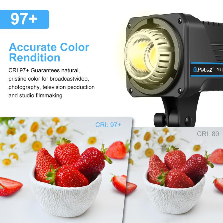 PULUZ 220V 150W 3200K-5600K Studio Video Light + 2.8m Light Holder + 65cm Foldable Lantern Softbox Photography Kit(US Plug) - 7
