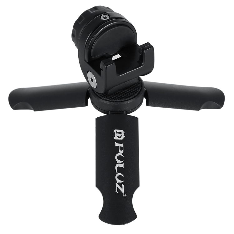 PULUZ  Folding Plastic Tripod + Phone Mount Metal Clamp for GoPro HERO Action Cameras and Cell Phones - 1