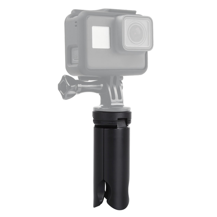 PULUZ  Folding Plastic Tripod + Phone Mount Metal Clamp for GoPro HERO Action Cameras and Cell Phones - 8
