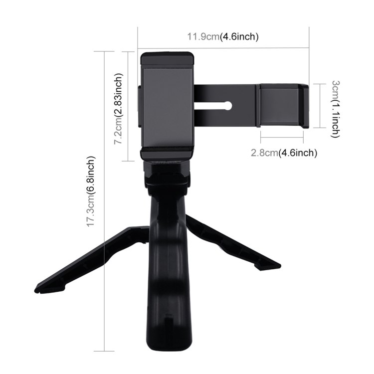 Smartphone Fixing Clamp 1/4 inch Holder Mount Bracket Grip Folding Tripod Mount Kits for DJI OSMO Pocket Camera Mounts Clamps Accessories