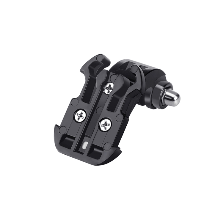 PULUZ Black Vertical Surface J-Hook Buckle Mount for PULUZ Action Sports Cameras Jaws Flex Clamp Mount for GoPro Hero11 Black / HERO10 Black /9 Black /8 Black /7 /6 /5 /5 Session /4 Session /4 /3+ /3 /2 /1, DJI Osmo Action and Other Action Cameras(Black) - 2