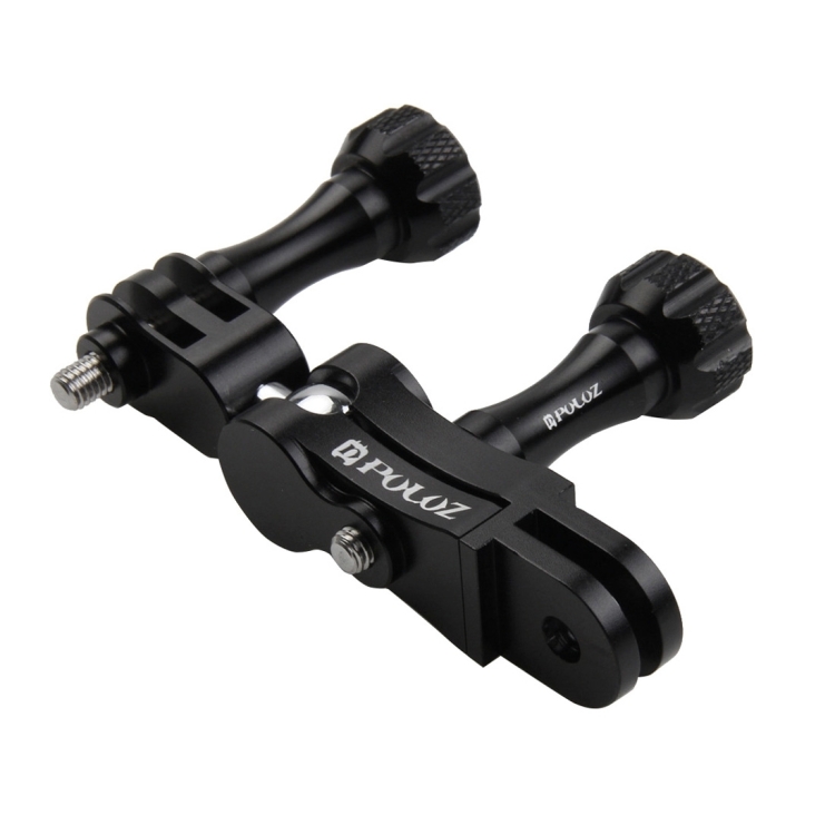 [US Warehouse] PULUZ CNC Aluminum Ball Joint Mount with 2 Long Screws for GoPro Hero11 Black / HERO10 Black /9 Black /8 Black /7 /6 /5 /5 Session /4 Session /4 /3+ /3 /2 /1, DJI Osmo Action and Other Action Cameras - 3