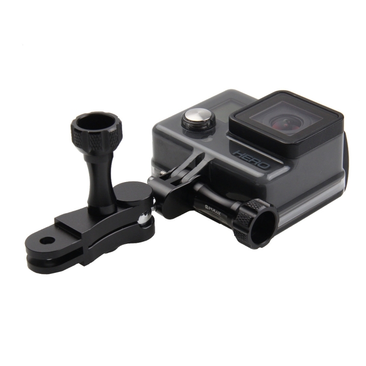[US Warehouse] PULUZ CNC Aluminum Ball Joint Mount with 2 Long Screws for GoPro Hero11 Black / HERO10 Black /9 Black /8 Black /7 /6 /5 /5 Session /4 Session /4 /3+ /3 /2 /1, DJI Osmo Action and Other Action Cameras - 5