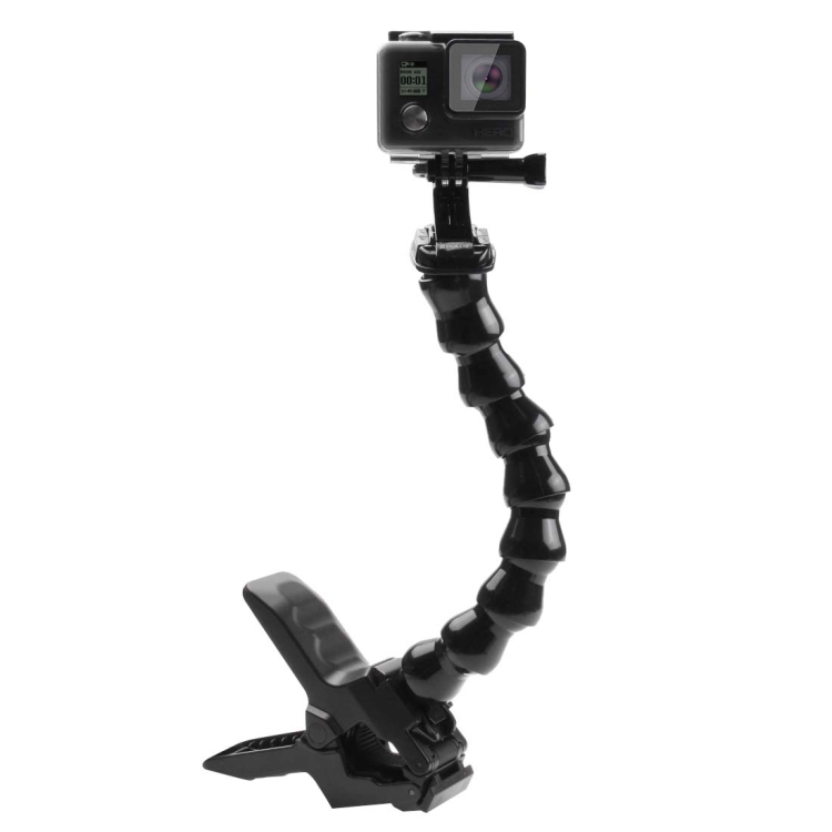 [UAE Warehouse] PULUZ Action Sports Cameras Jaws Flex Clamp Mount for GoPro Hero11 Black / HERO10 Black /9 Black /8 Black /7 /6 /5 /5 Session /4 Session /4 /3+ /3 /2 /1, DJI Osmo Action and Other Action Cameras - 3