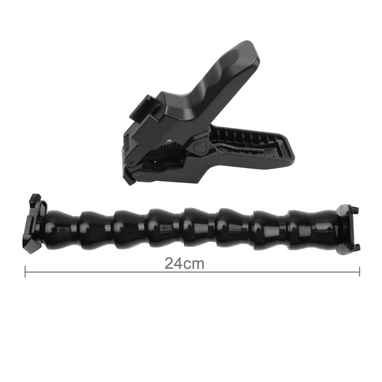 [UAE Warehouse] PULUZ Action Sports Cameras Jaws Flex Clamp Mount for GoPro Hero11 Black / HERO10 Black /9 Black /8 Black /7 /6 /5 /5 Session /4 Session /4 /3+ /3 /2 /1, DJI Osmo Action and Other Action Cameras - 5