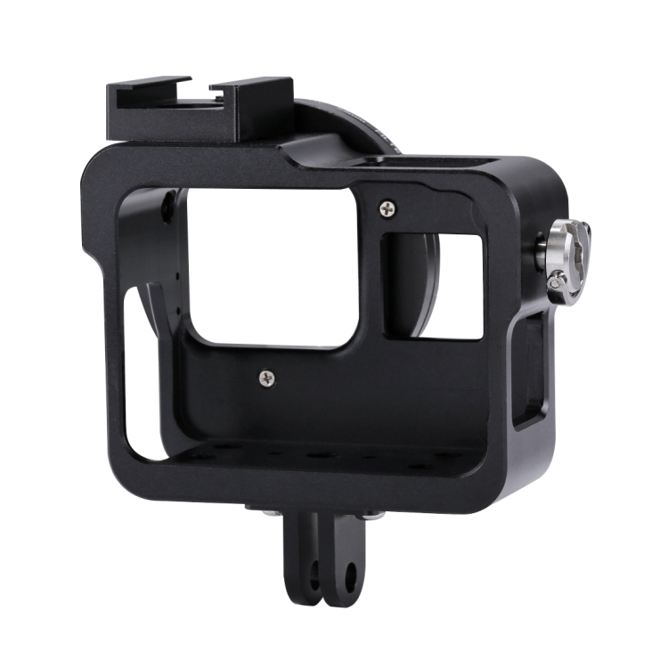 PULUZ Metal Protective Cage Frame Expansion Housing Bezel Mount Accessories  for GoPro HERO 12 11 10 9 Black Action Cameras