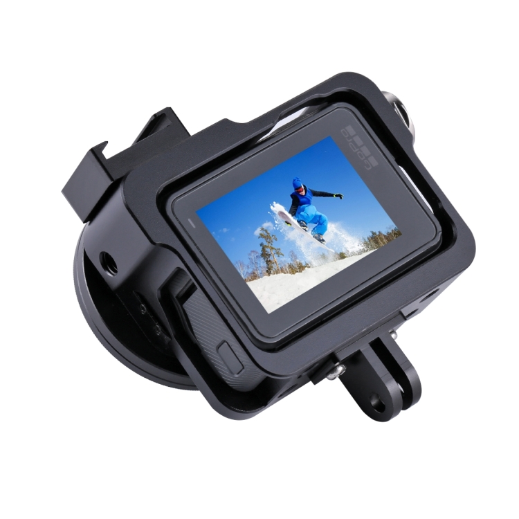 PULUZ Metal Protective Cage Frame Expansion Housing Bezel Mount Accessories  for GoPro HERO 12 11 10 9 Black Action Cameras