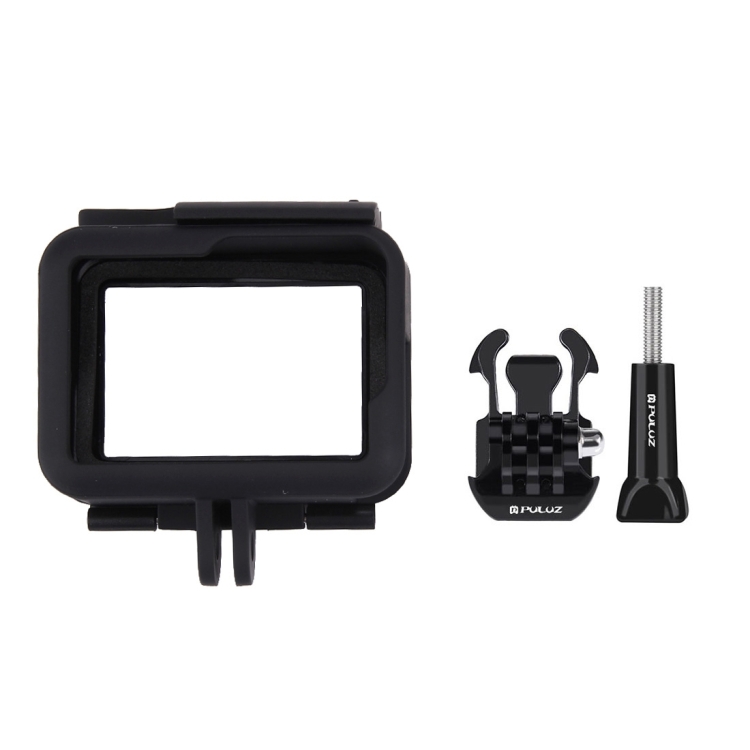 [US Warehouse] PULUZ ABS Plastic Housing Shell Frame Mount Protective Case Cage with Pedestal and Long Screw for GoPro HERO(2018) /7 Black /6 /5 - 5
