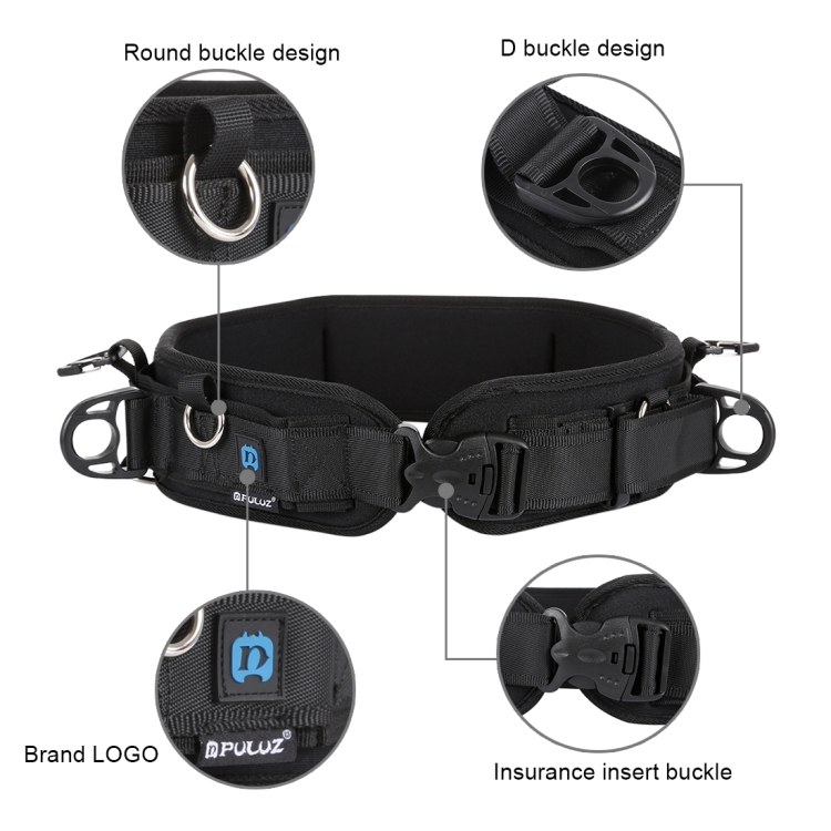 PULUZ Multi-functional Bundle Waistband Strap Belt  with Hook for SLR / DSLR Cameras - 3