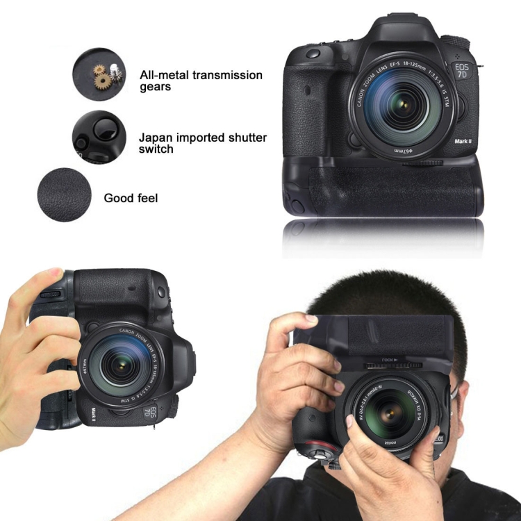 PULUZ Vertical Camera Battery Grip for Canon EOS 7D Mark II  Digital SLR Camera - 12