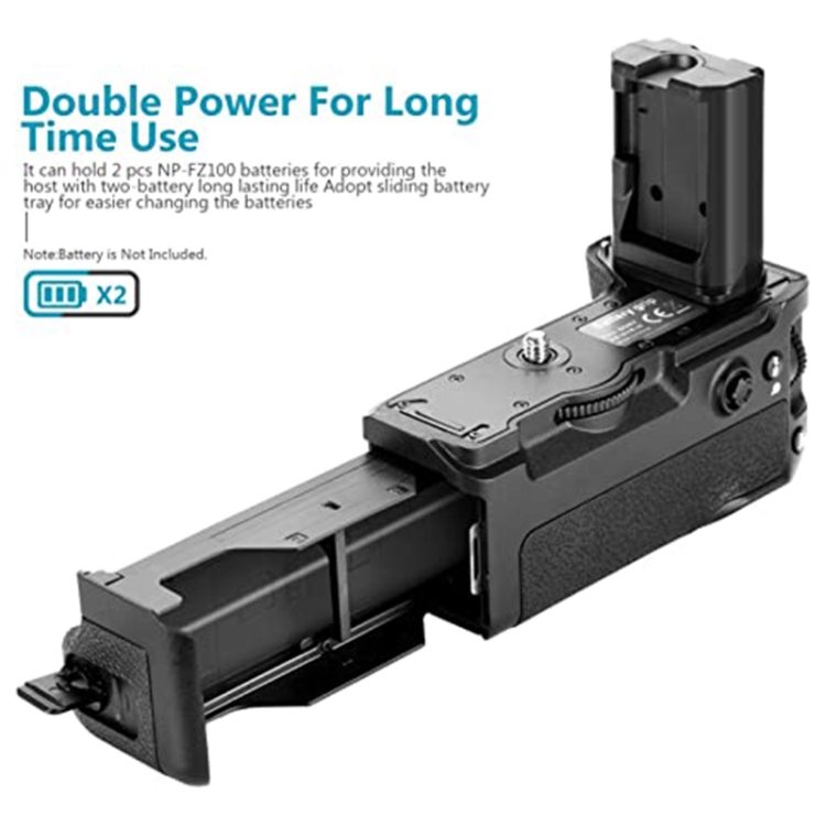 PULUZ Vertical Camera Battery Grip for Sony A6300 Digital SLR Camera - 2