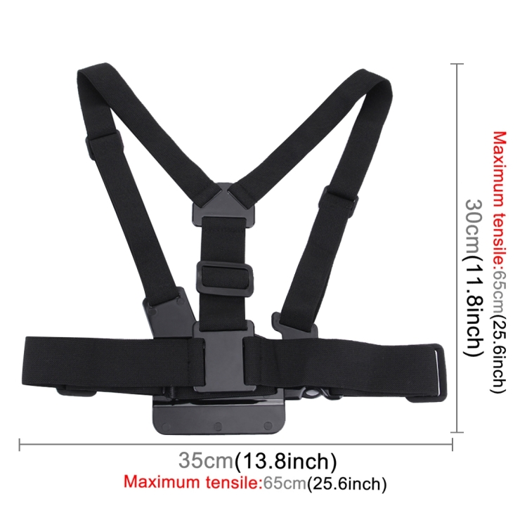 PULUZ Adjustable Body Mount Belt Chest Strap with J Hook Mount & Long Screw for GoPro Hero11 Black / HERO10 Black / HERO9 Black / HERO8 Black / HERO7 /6 /5 /5 Session /4 Session /4 /3+ /3 /2 /1, Insta360 ONE R, DJI Osmo Action and Other Action Cameras - 3